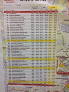 The German do not only have timetables for the buses, but also for Marathons!