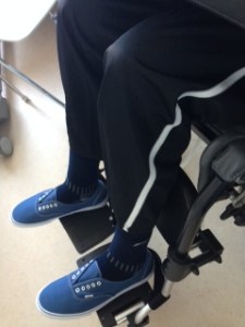 Going out today in brand new stylish black trousers!